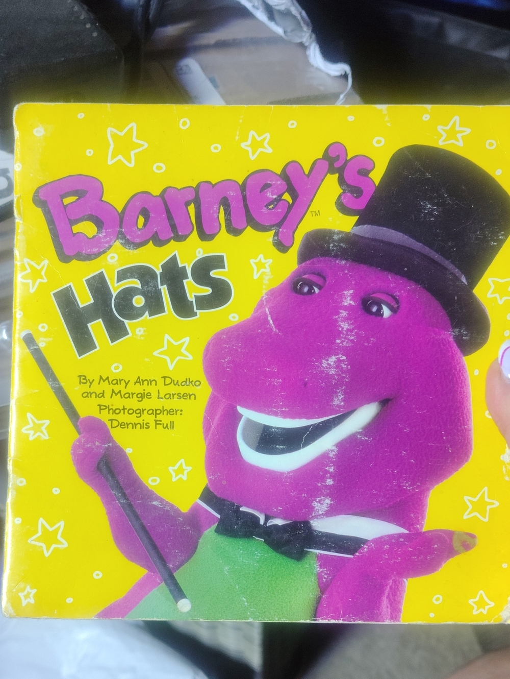 Barneys New York Purple and Yellow Barney Party Hat Cover